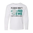 thumbnail image 1 of Inktastic Please Dont Feed Me I Have a Food Allergy with Elephant and Ribbon Long Sleeve Youth T-Shirt, 1 of 5