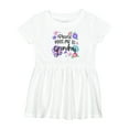 thumbnail image 1 of Inktastic Please Pass Me to Grandma with Flowers Girls Baby Dress, 1 of 5