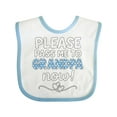 thumbnail image 1 of Inktastic Please Pass Me to Grandpa Now Cute Baby Boys or Girls Baby Bib, 1 of 4