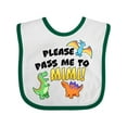 thumbnail image 1 of Inktastic Please Pass Me to Mimi with Dinosaurs Boys or Girls Baby Bib, 1 of 4