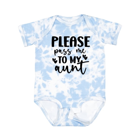 Inktastic Please Pass Me to My Aunt Boys or Girls Baby Bodysuit