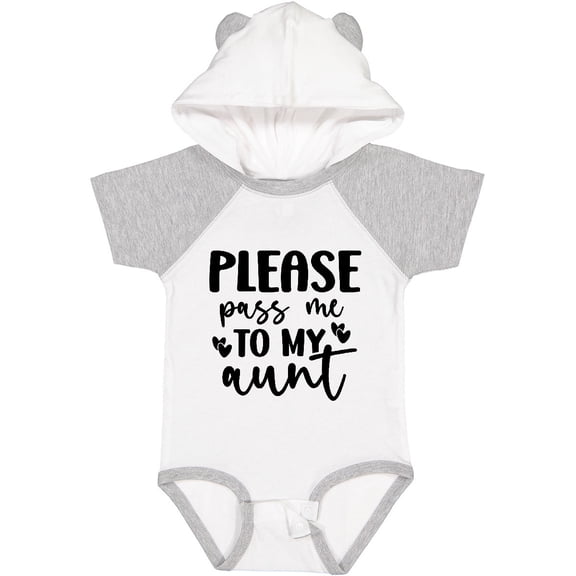 Inktastic Please Pass Me to My Aunt Boys or Girls Baby Bodysuit