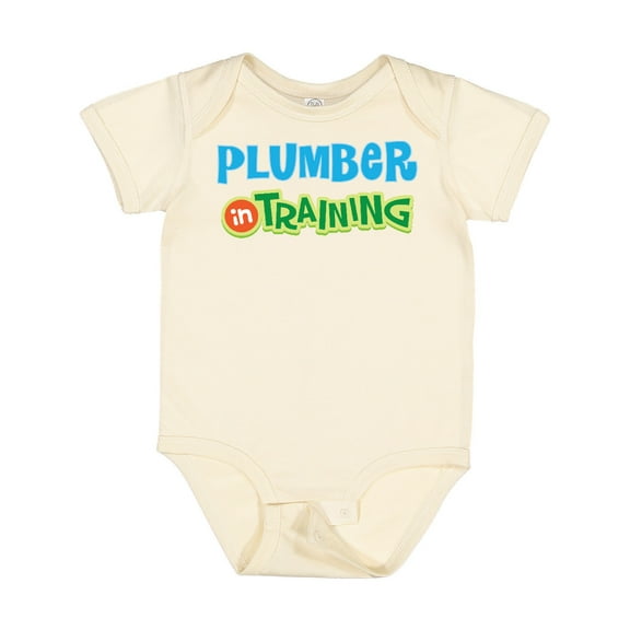 Inktastic Plumber in Training Boys or Girls Baby Bodysuit