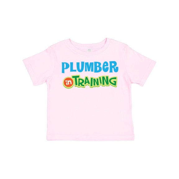Inktastic Plumber in Training Boys or Girls Toddler T-Shirt