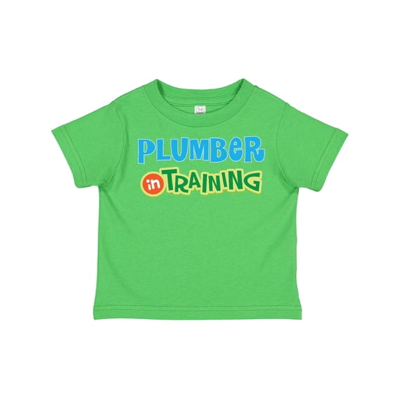 Inktastic Plumber in Training Boys or Girls Toddler T-Shirt