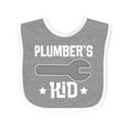 thumbnail image 1 of Inktastic Plumbers Kid Boys or Girls Baby Bib, 1 of 4