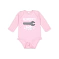 thumbnail image 1 of Inktastic Plumbers Kid Boys or Girls Long Sleeve Baby Bodysuit, 1 of 5
