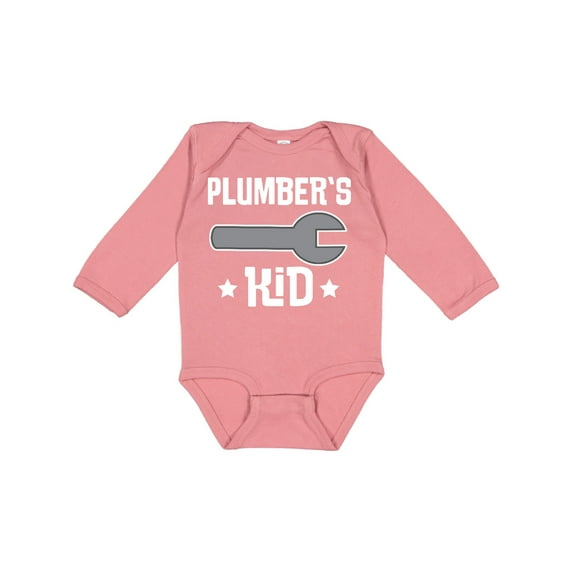Inktastic Plumbers Kid Boys or Girls Long Sleeve Baby Bodysuit