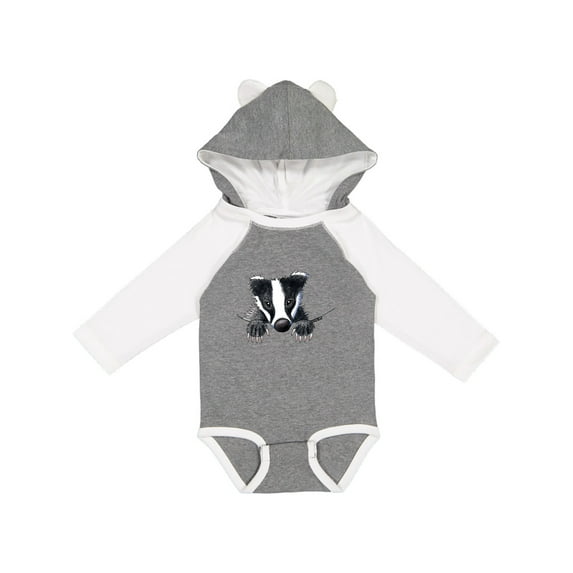 Inktastic Pocket Badger Boys or Girls Long Sleeve Baby Bodysuit