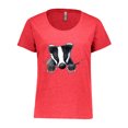 thumbnail image 1 of Inktastic Pocket Badger Women's Plus Size T-Shirt, 1 of 5