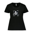 thumbnail image 1 of Inktastic Pocket Badger Women's Plus Size T-Shirt, 1 of 5