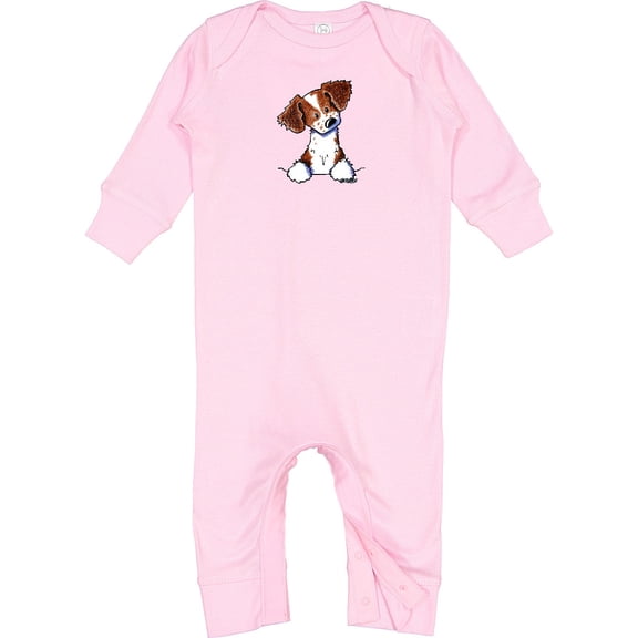 Inktastic Pocket Brittany Spaniel Baby Romper Coveralls