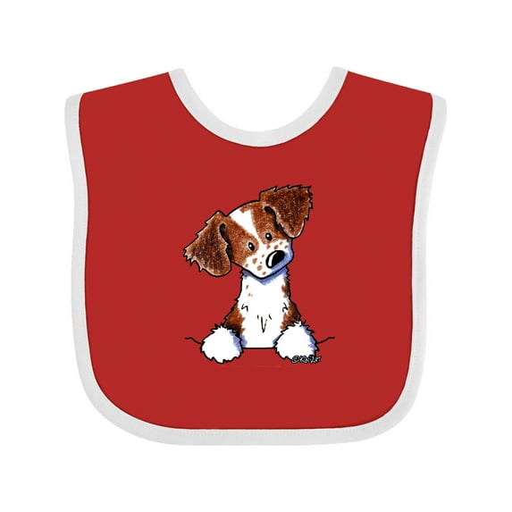 Inktastic Pocket Brittany Spaniel Boys or Girls Baby Bib
