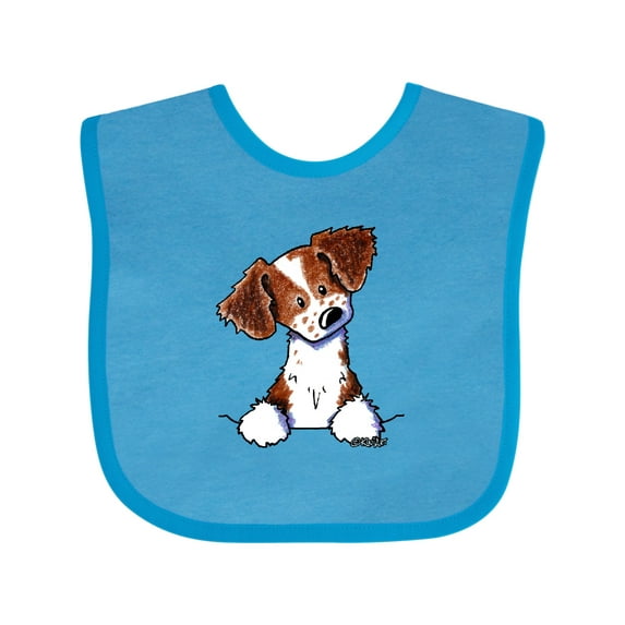 Inktastic Pocket Brittany Spaniel Boys or Girls Baby Bib
