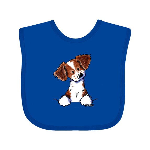 Inktastic Pocket Brittany Spaniel Boys or Girls Baby Bib