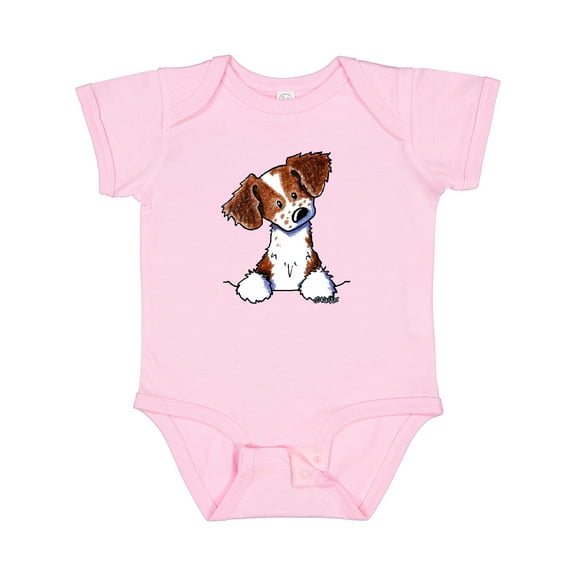 Inktastic Pocket Brittany Spaniel Boys or Girls Baby Bodysuit