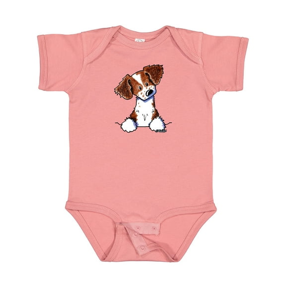 Inktastic Pocket Brittany Spaniel Boys or Girls Baby Bodysuit