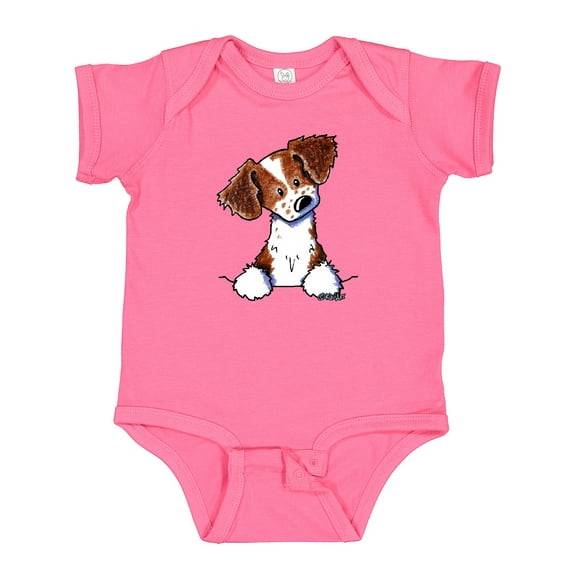 Inktastic Pocket Brittany Spaniel Boys or Girls Baby Bodysuit