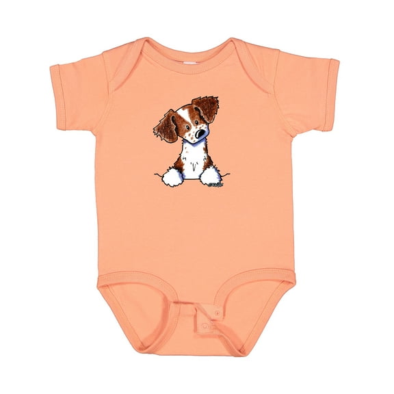 Inktastic Pocket Brittany Spaniel Boys or Girls Baby Bodysuit