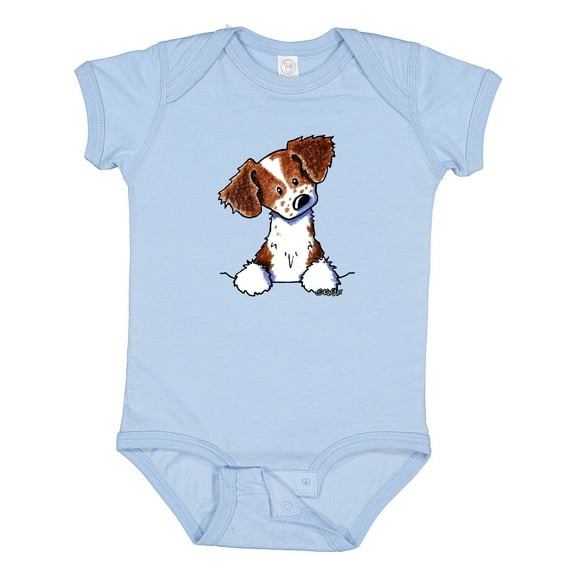 Inktastic Pocket Brittany Spaniel Boys or Girls Baby Bodysuit