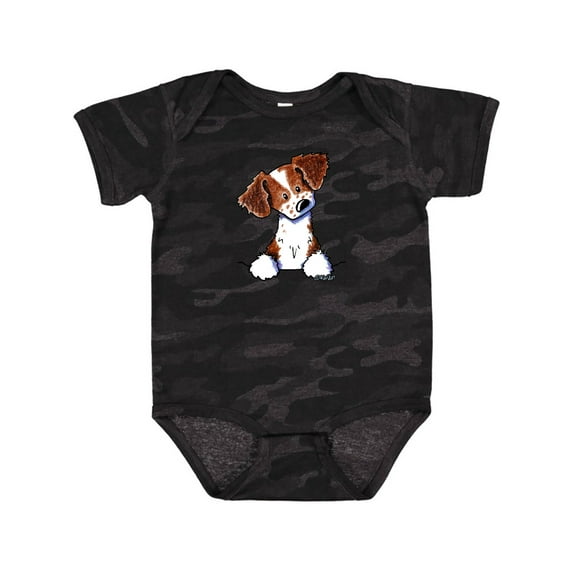 Inktastic Pocket Brittany Spaniel Boys or Girls Baby Bodysuit