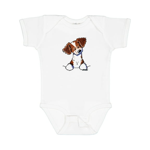 Inktastic Pocket Brittany Spaniel Boys or Girls Baby Bodysuit