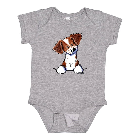 Inktastic Pocket Brittany Spaniel Boys or Girls Baby Bodysuit