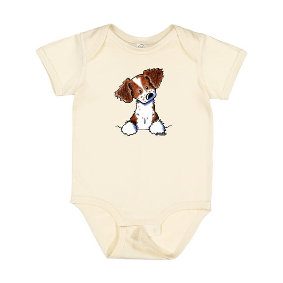 Inktastic Pocket Brittany Spaniel Boys or Girls Baby Bodysuit