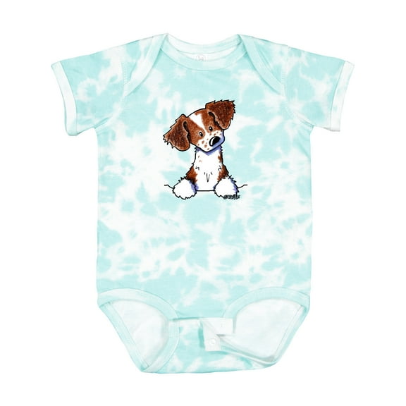 Inktastic Pocket Brittany Spaniel Boys or Girls Baby Bodysuit