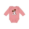 thumbnail image 1 of Inktastic Pocket Brittany Spaniel Boys or Girls Long Sleeve Baby Bodysuit, 1 of 5