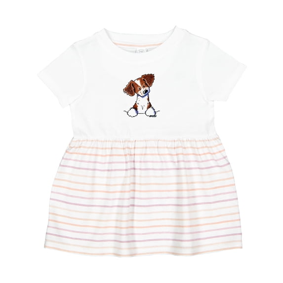 Inktastic Pocket Brittany Spaniel Girls Baby Dress