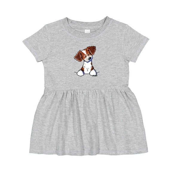 Inktastic Pocket Brittany Spaniel Girls Baby Dress