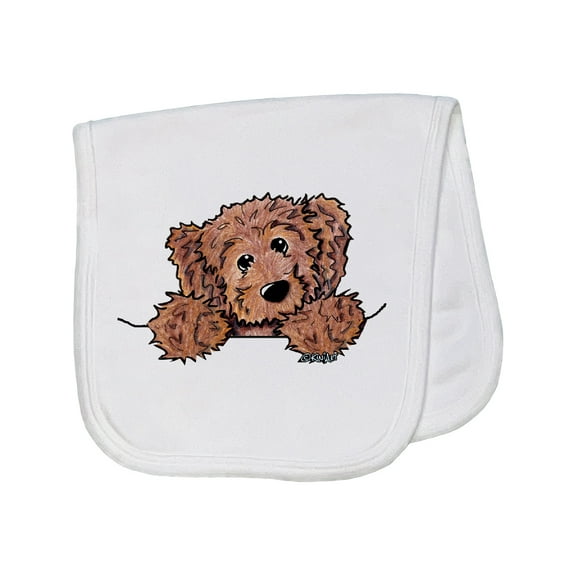 Inktastic Pocket Chocolate Doodle Baby Burp Cloth