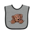 thumbnail image 1 of Inktastic Pocket Chocolate Doodle Boys or Girls Baby Bib, 1 of 4