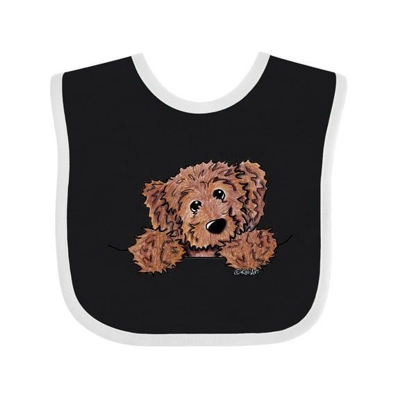 Inktastic Pocket Chocolate Doodle Boys or Girls Baby Bib