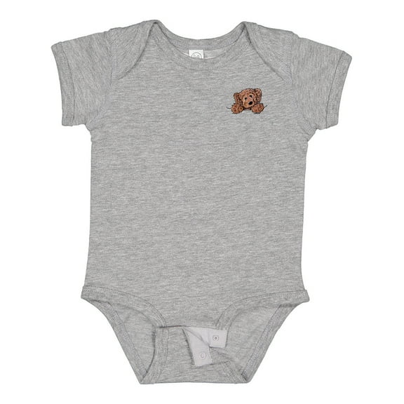 Inktastic Pocket Chocolate Doodle Boys or Girls Baby Bodysuit