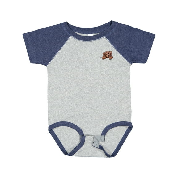 Inktastic Pocket Chocolate Doodle Boys or Girls Baby Bodysuit