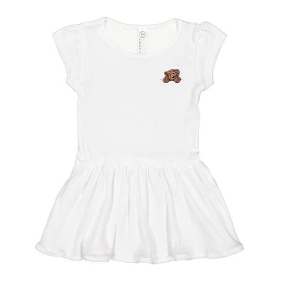 Inktastic Pocket Chocolate Doodle Girls Toddler Dress
