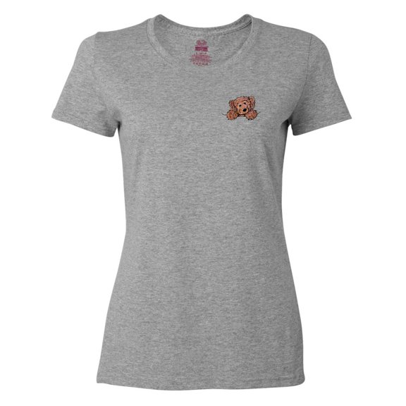 Inktastic Pocket Chocolate Doodle Women's T-Shirt