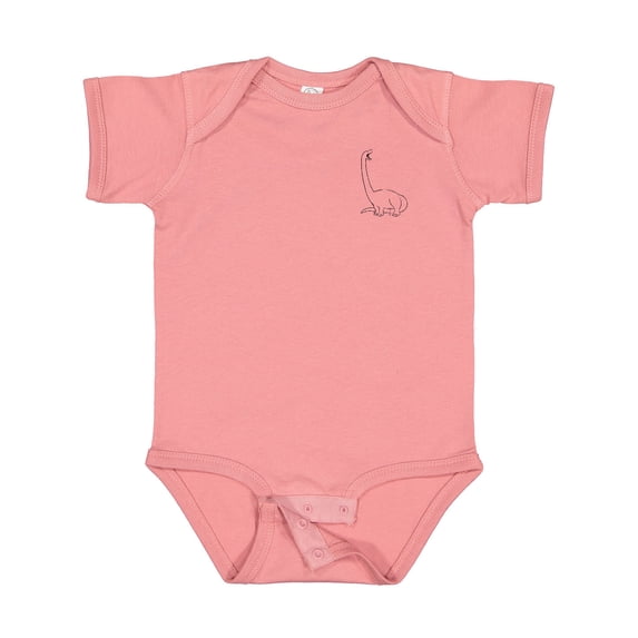 Inktastic Pocket Dino Roaring Brontosaurus Boys or Girls Baby Bodysuit