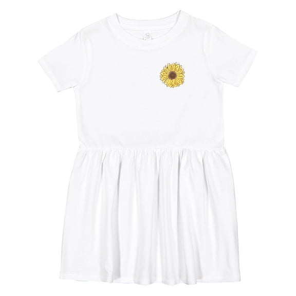 Inktastic Pocket Full of Sunshine Sunflower Girls Toddler Dress