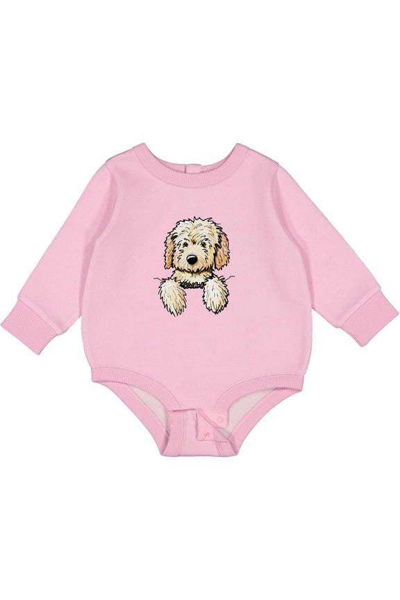 Pocket Goldendoodle Baby Fleece Bodysuit