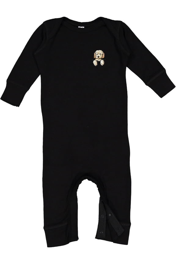 Pocket Goldendoodle Baby Romper Coveralls