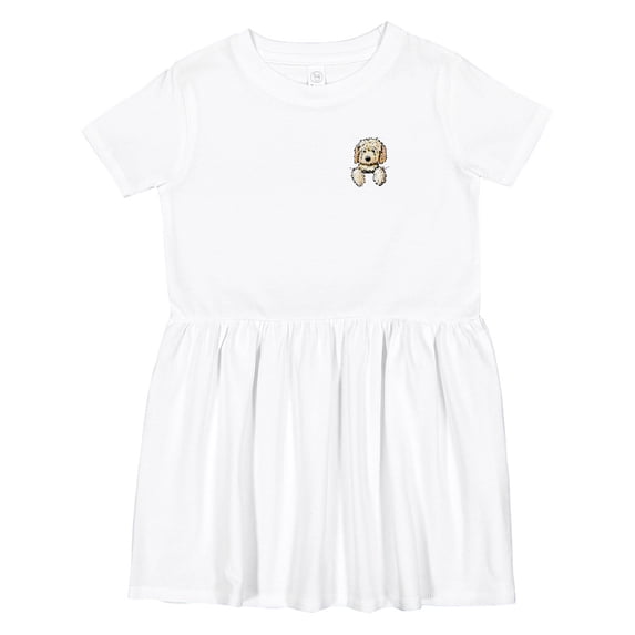 Inktastic Pocket Goldendoodle Girls Toddler Dress