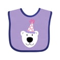 thumbnail image 1 of Inktastic Polar Bear Birthday Party Girls Baby Bib, 1 of 4