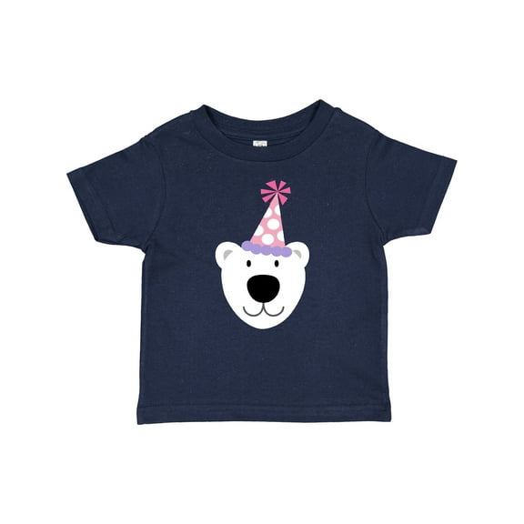 Inktastic Polar Bear Birthday Party Girls Baby T-Shirt
