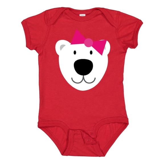 Inktastic Polar Bear Girl Girls Baby Bodysuit