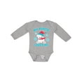 thumbnail image 1 of Inktastic Polar Bear My Auntie Loves Me in Santa Hat with Snowflakes Boys or Girls Long Sleeve Baby Bodysuit, 1 of 5
