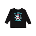 thumbnail image 1 of Inktastic Polar Bear My Auntie Loves Me in Santa Hat with Snowflakes Boys or Girls Long Sleeve Toddler T-Shirt, 1 of 5