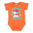 thumbnail image 1 of Inktastic Polar Bear My Grandma Loves Me in Santa Hat with Snowflakes Boys or Girls Baby Bodysuit, 1 of 5